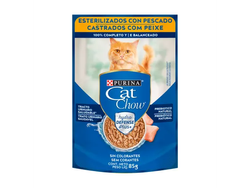 X 3 UND ALIMENTO HUMEDO CAT CHOW ESTERILIZADOS PESCADO CON DEFENSE HYDRO