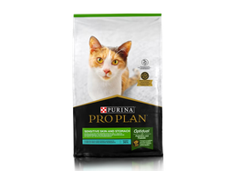 Pro Plan Sensitive Skin and Stomach para gatos adultos X 3 KG