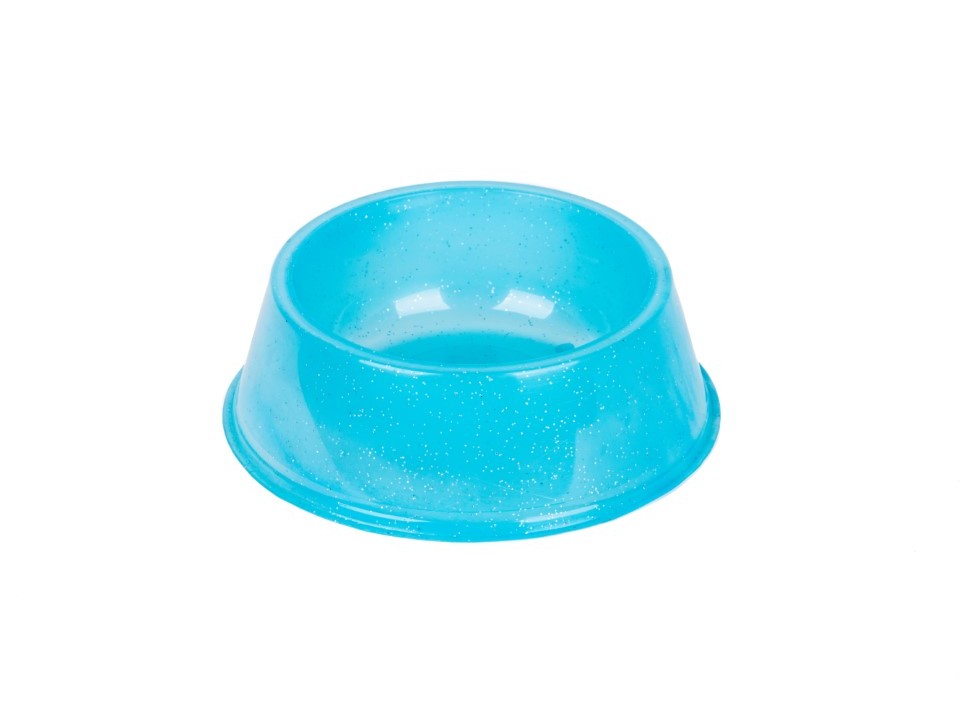 Comedero bebedero mediano con brillantina- pets plast