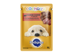 X 3 UND ALIMENTO HUMEDO Cachorro En Salsa Sabor Carne PEDIGREE® SOBRES™