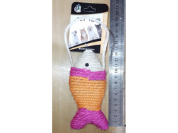 JUGUETE RASCADOR COLGANTE EN FORMA DE PEZ