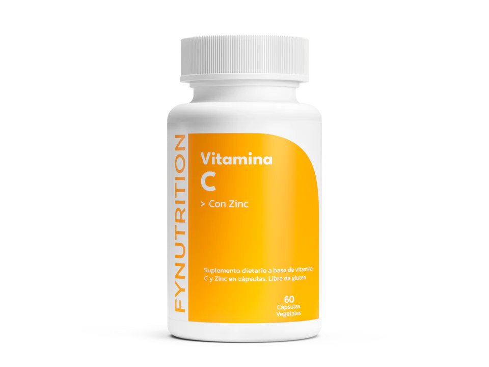 Vitamina C 1000mg + Zinc - Antioxidante Sabor Sin sabor x 60 capsulas