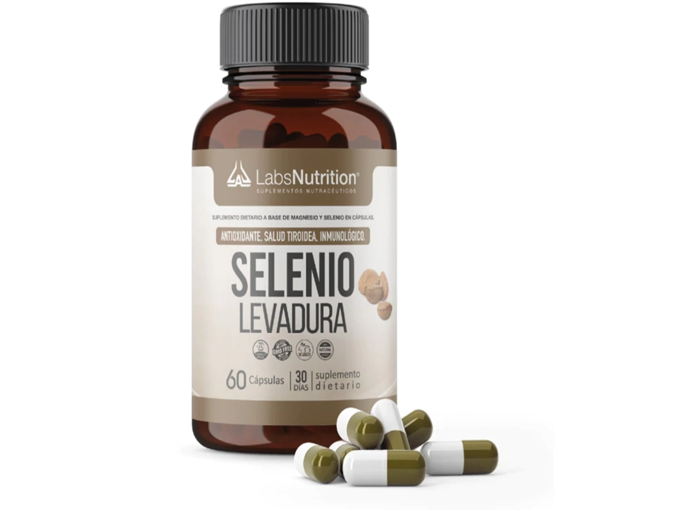 SELENIO LEVADURA 60 CAPS LABS NUTRITION (TIROIDES)