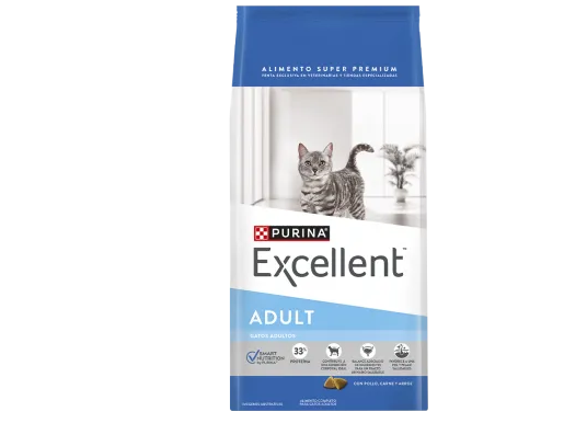 Excellent gato adulto: alimento con pollo y arroz