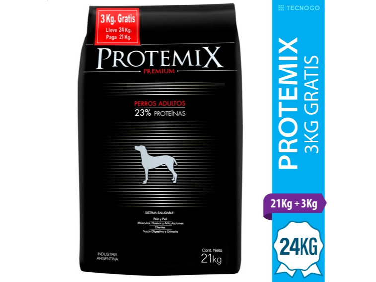 Protemix Perro adulto 21kg + 3kg GRATIS