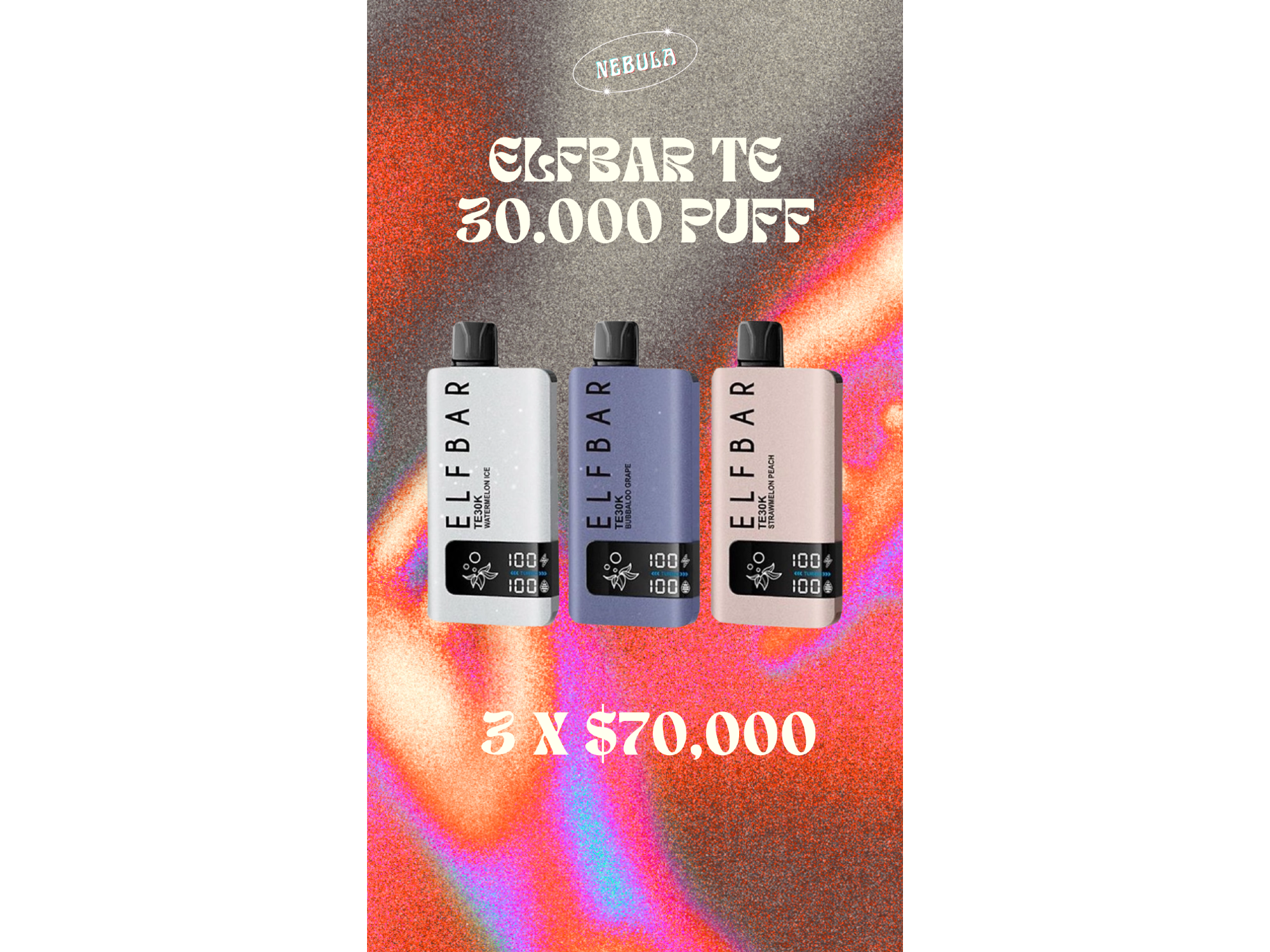 Combo Elfbar TE 30k X 3 uidades