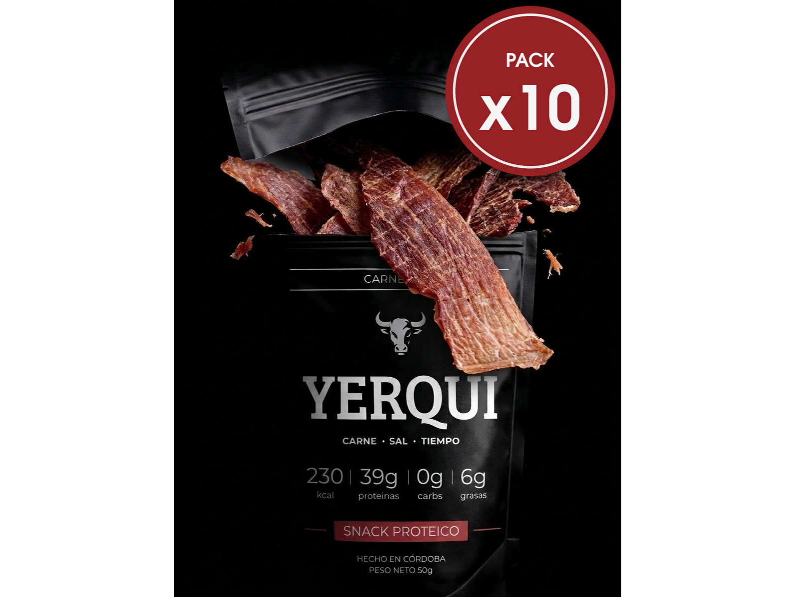Pack x10 de Yerqui Snacks