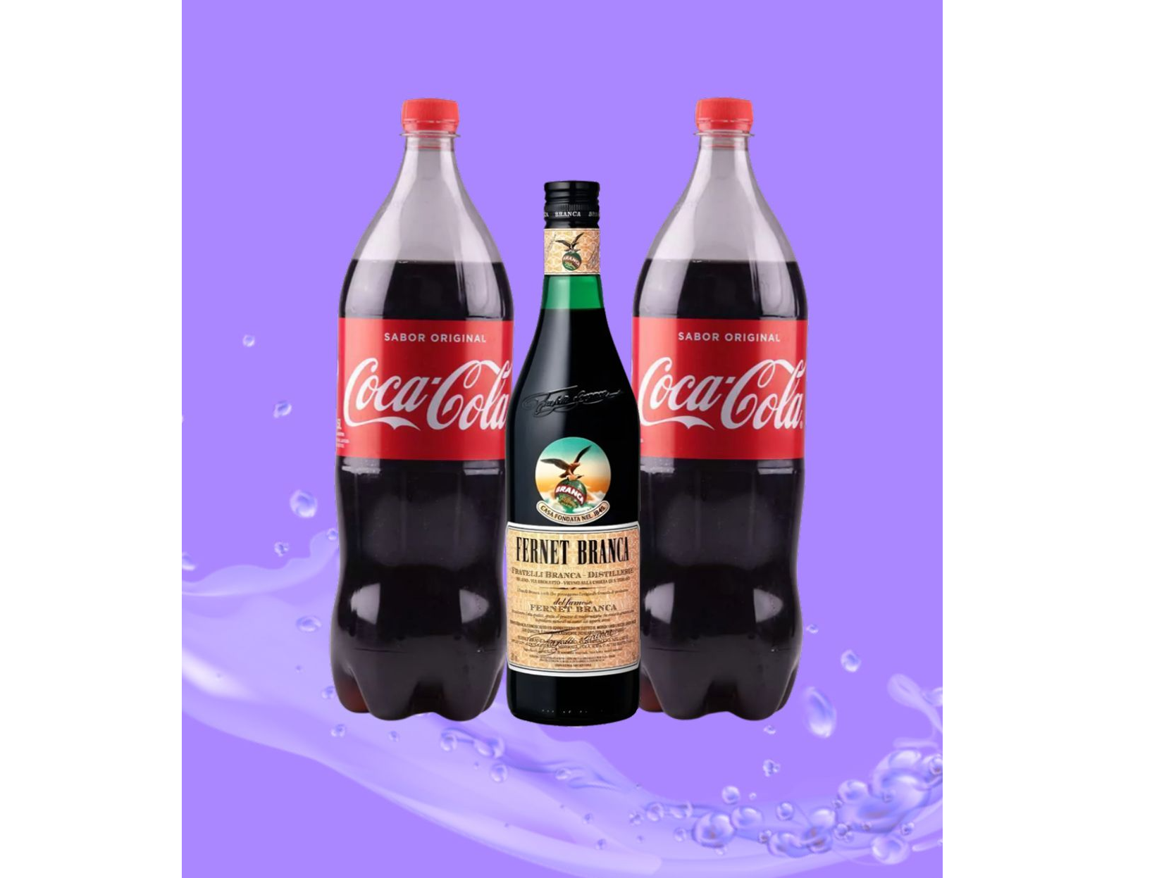 Fernet 750 + 2 Coca Cola 1.5L