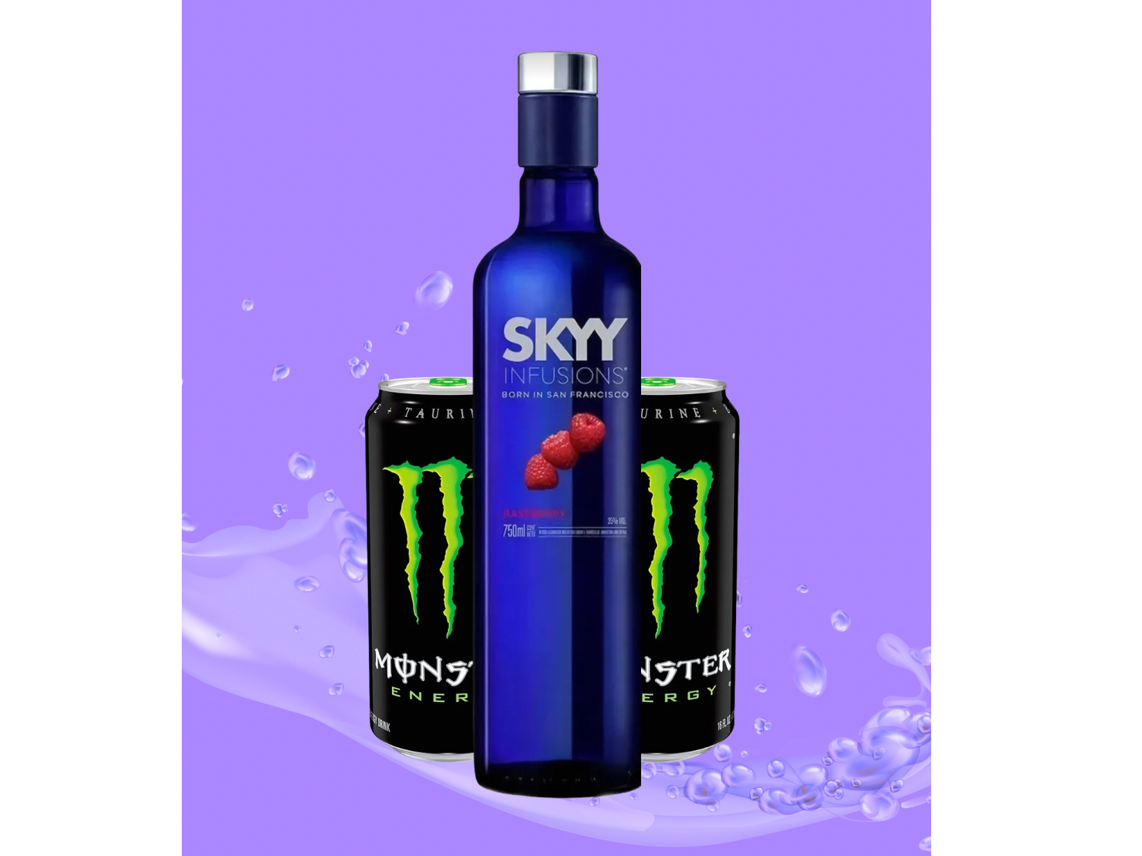 Skyy Saborizado + 2 Monster Negras 473ml