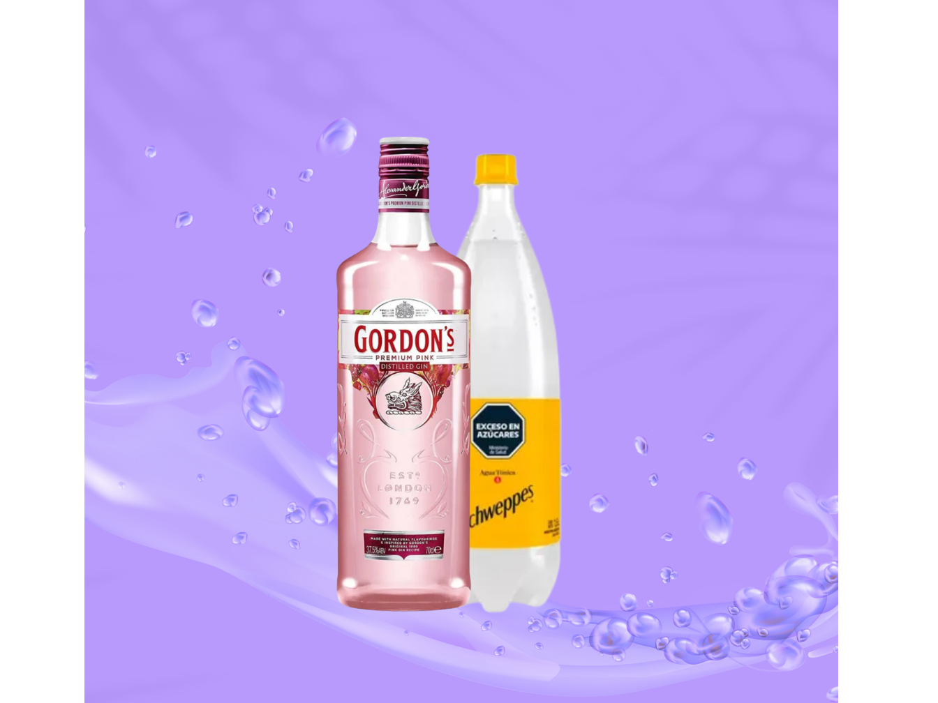 Gordon´s Pink + Schweppes Tonica 1.5L