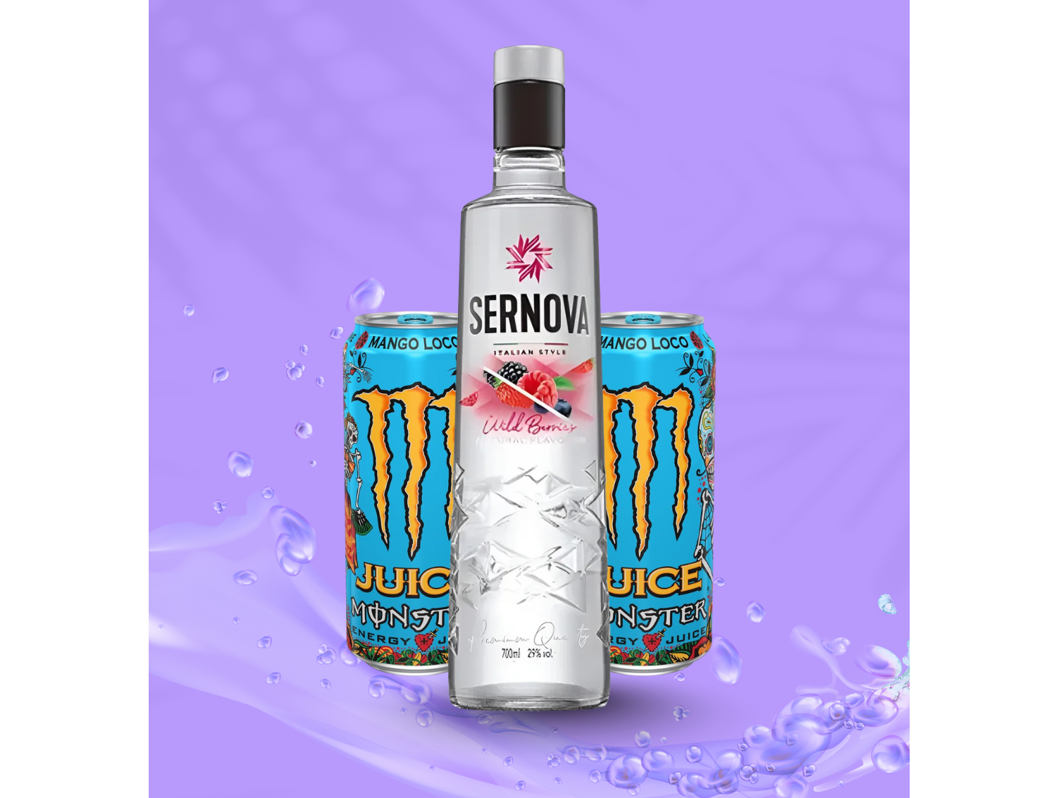 Sernova saborizado + 2 Monster Mango Loco 473ml