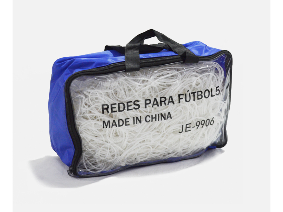 RED DE FUTBOL 5 X2 UNIDADES + BOLSO