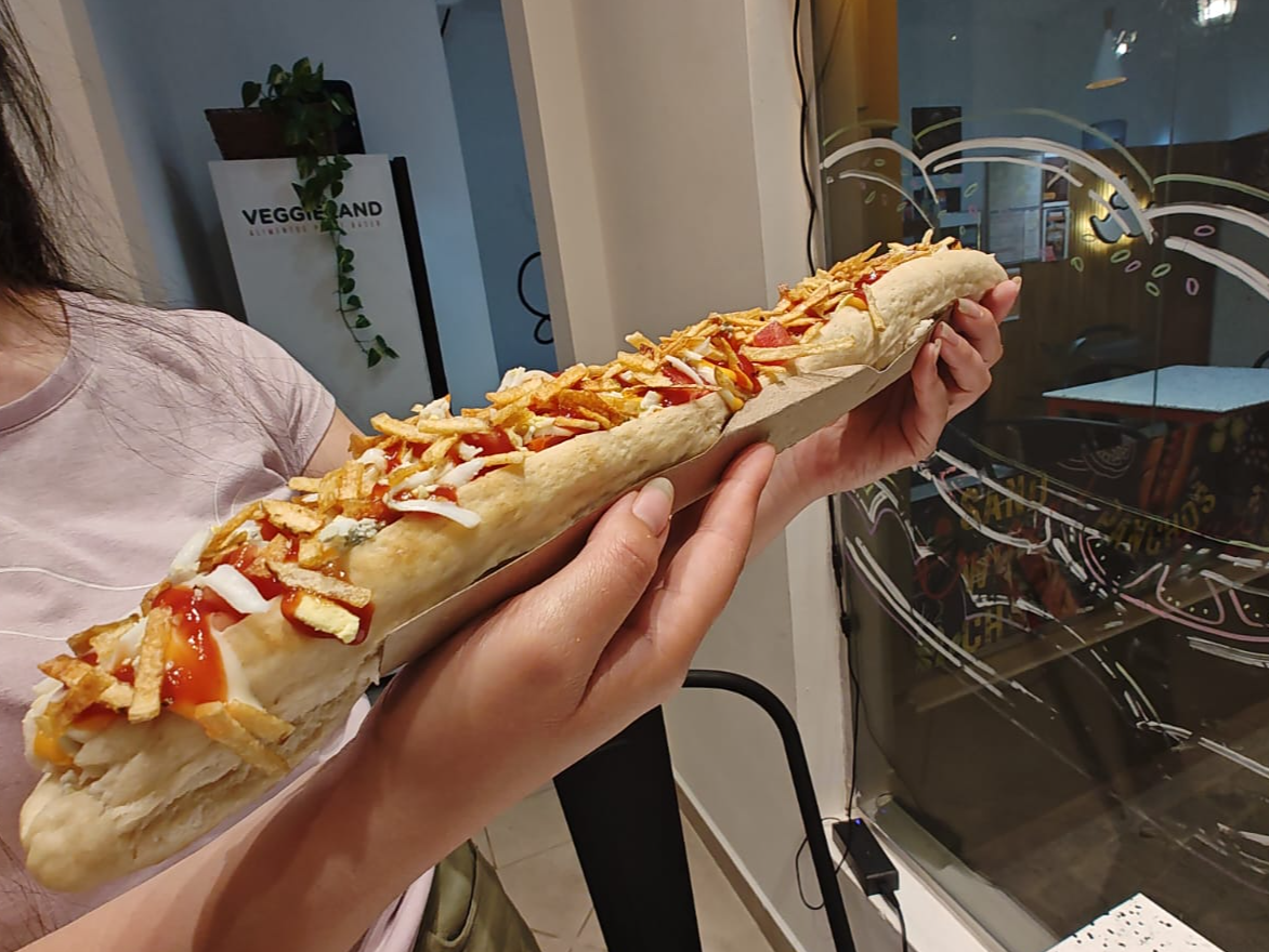Súper Pancho XL (Vegetariano)