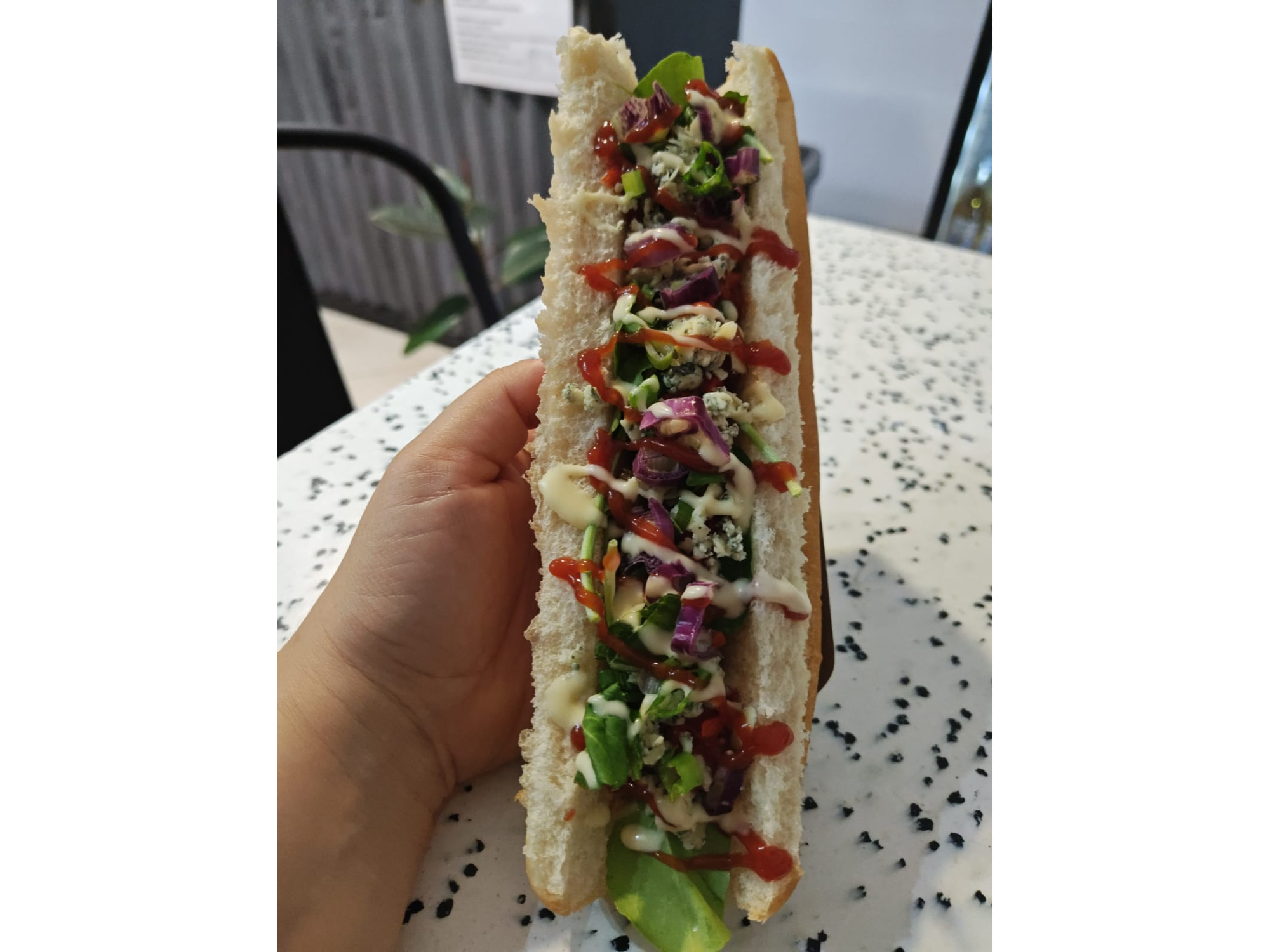 Súper Pancho Completo (Vegetariano)