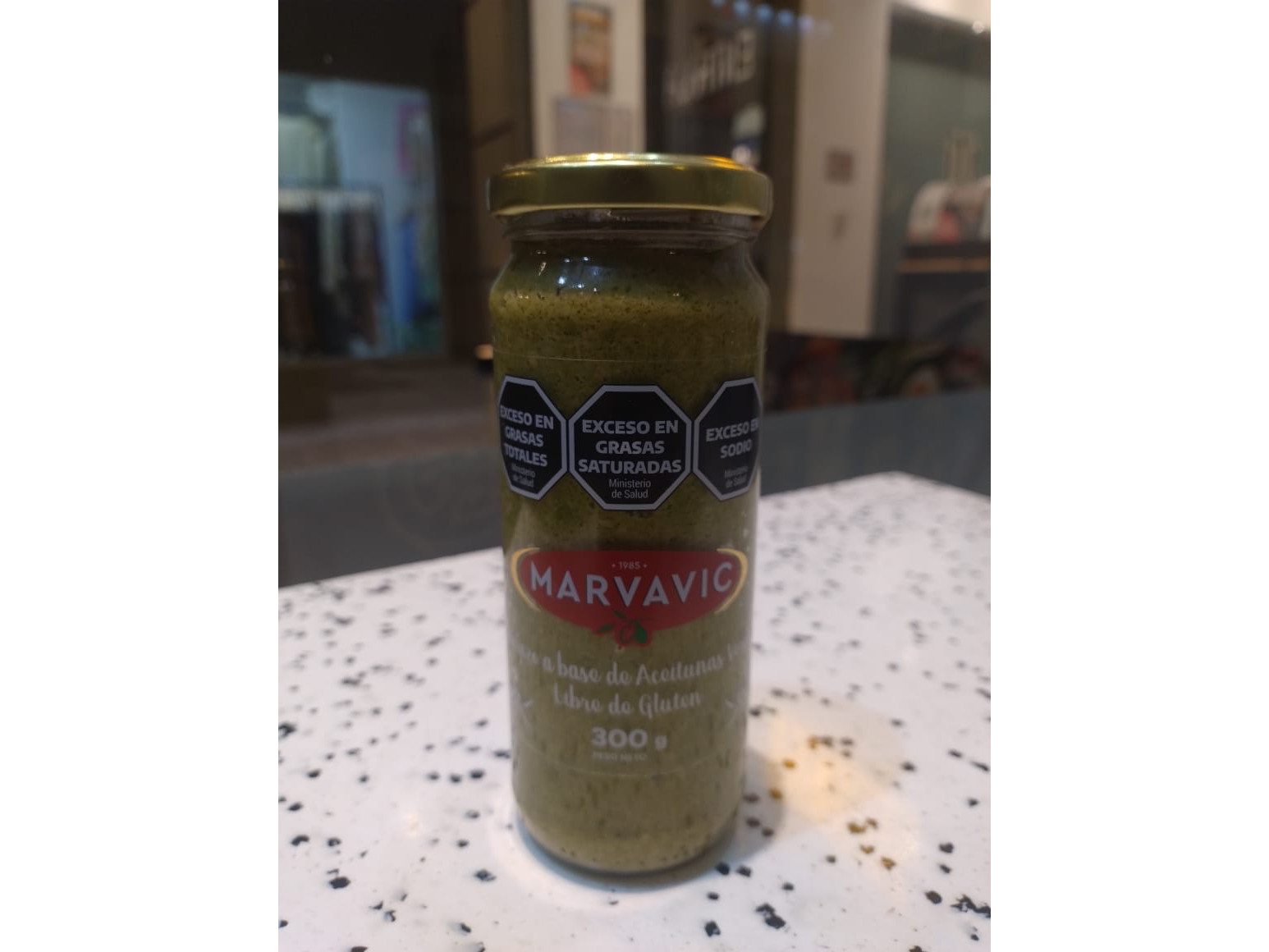Pasta de aceitunas verdes