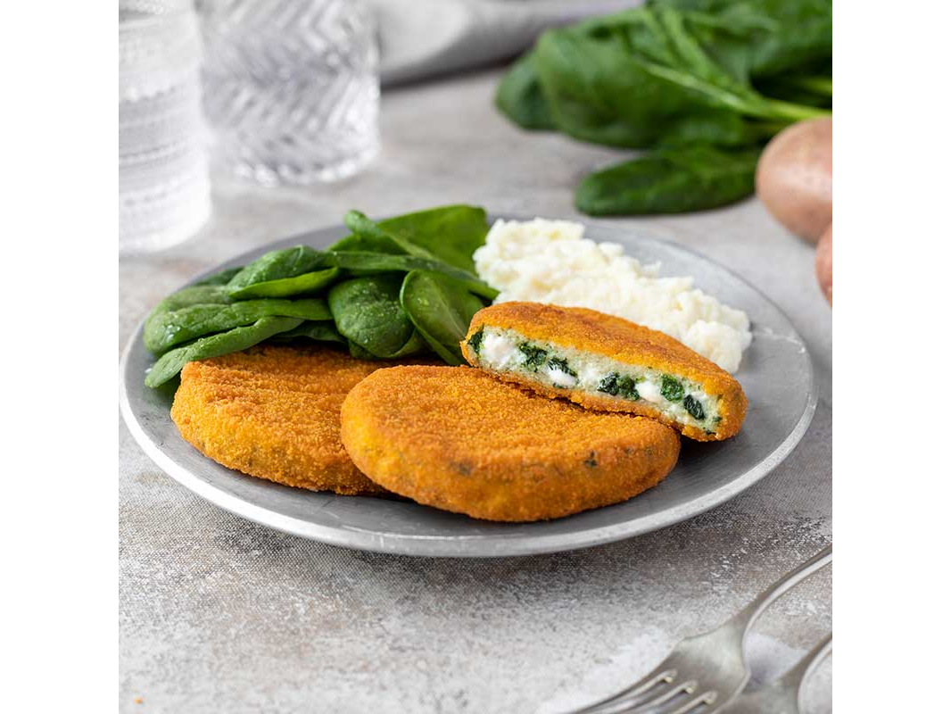 Medallon de Merluza, espinaca y queso