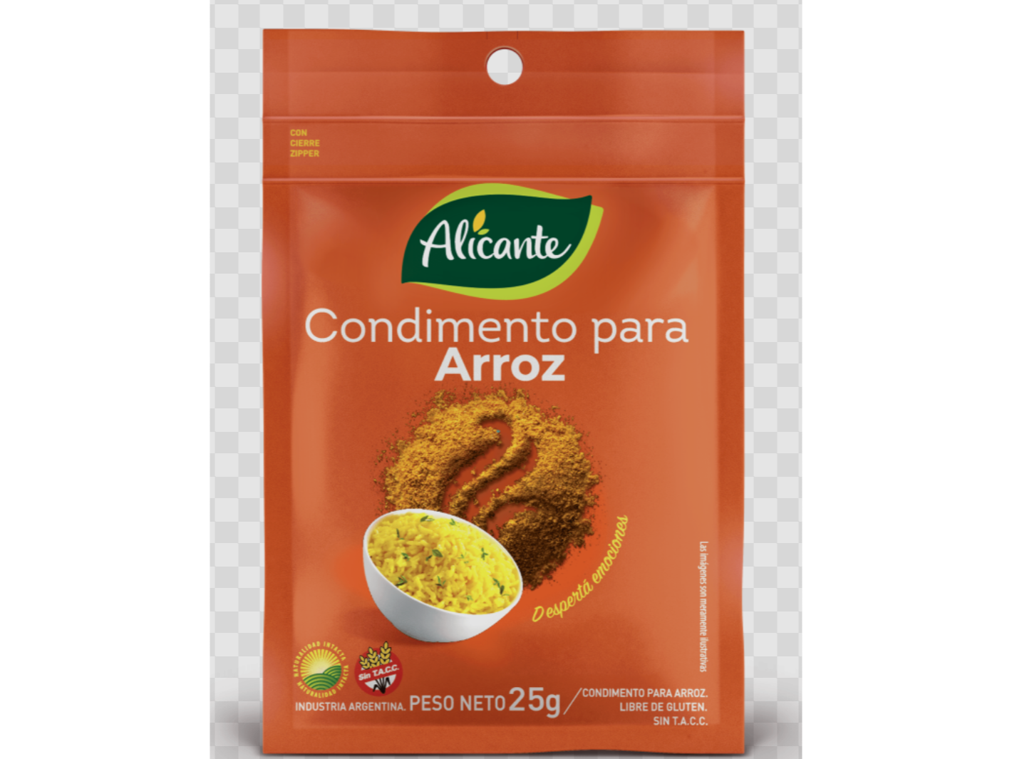 Condimento oara Arroz Alicante 25g Sin gluten