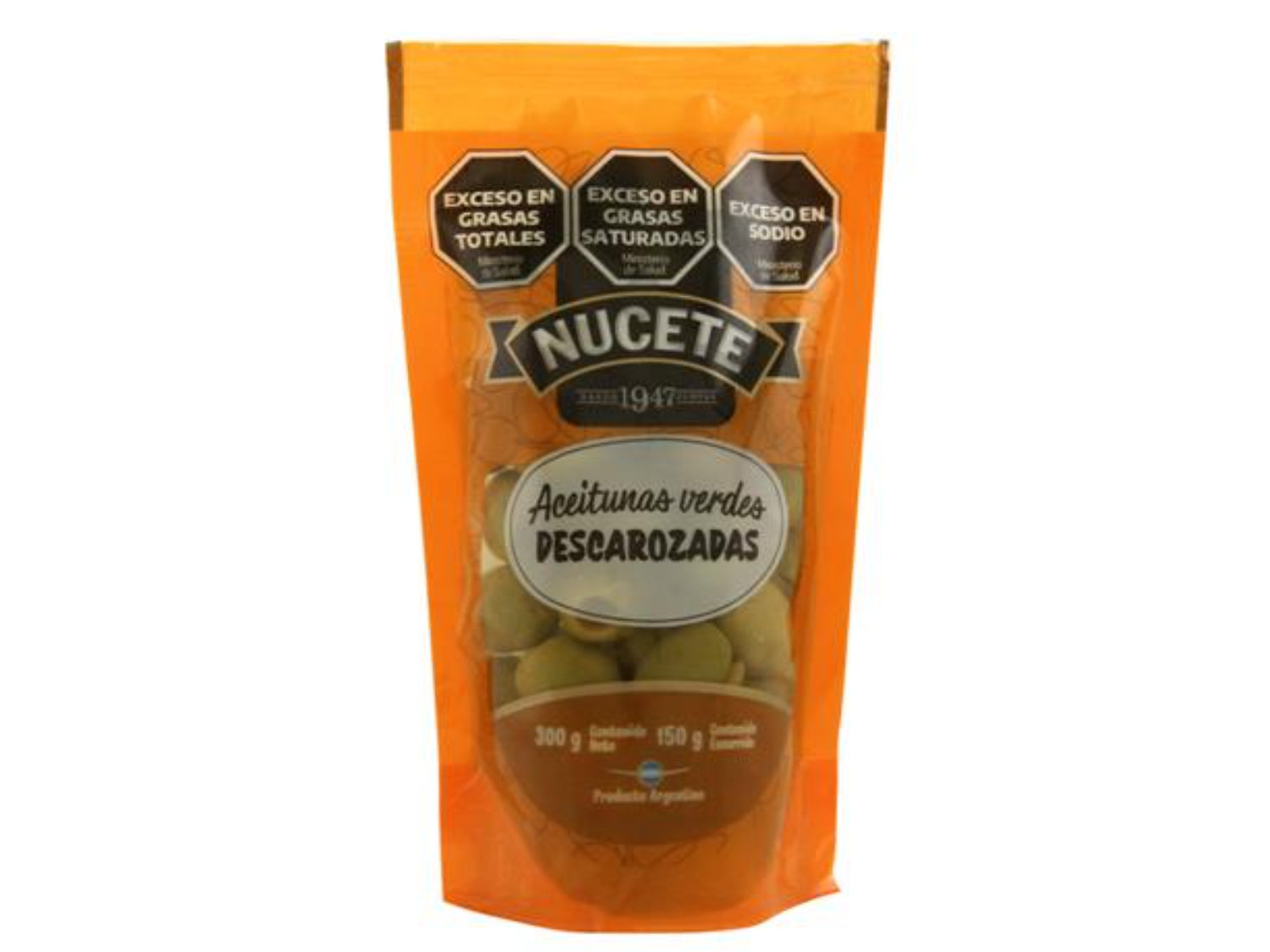 Aceitunas Verdes sin carozo Nucete