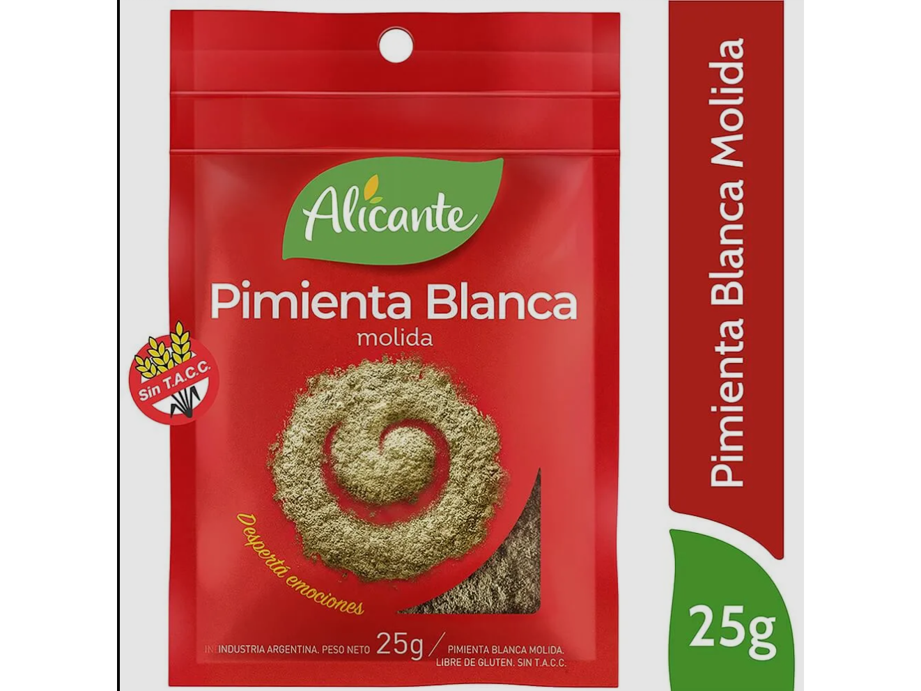 Pimienta Blanca Molida 25G Sin t.a.c.c