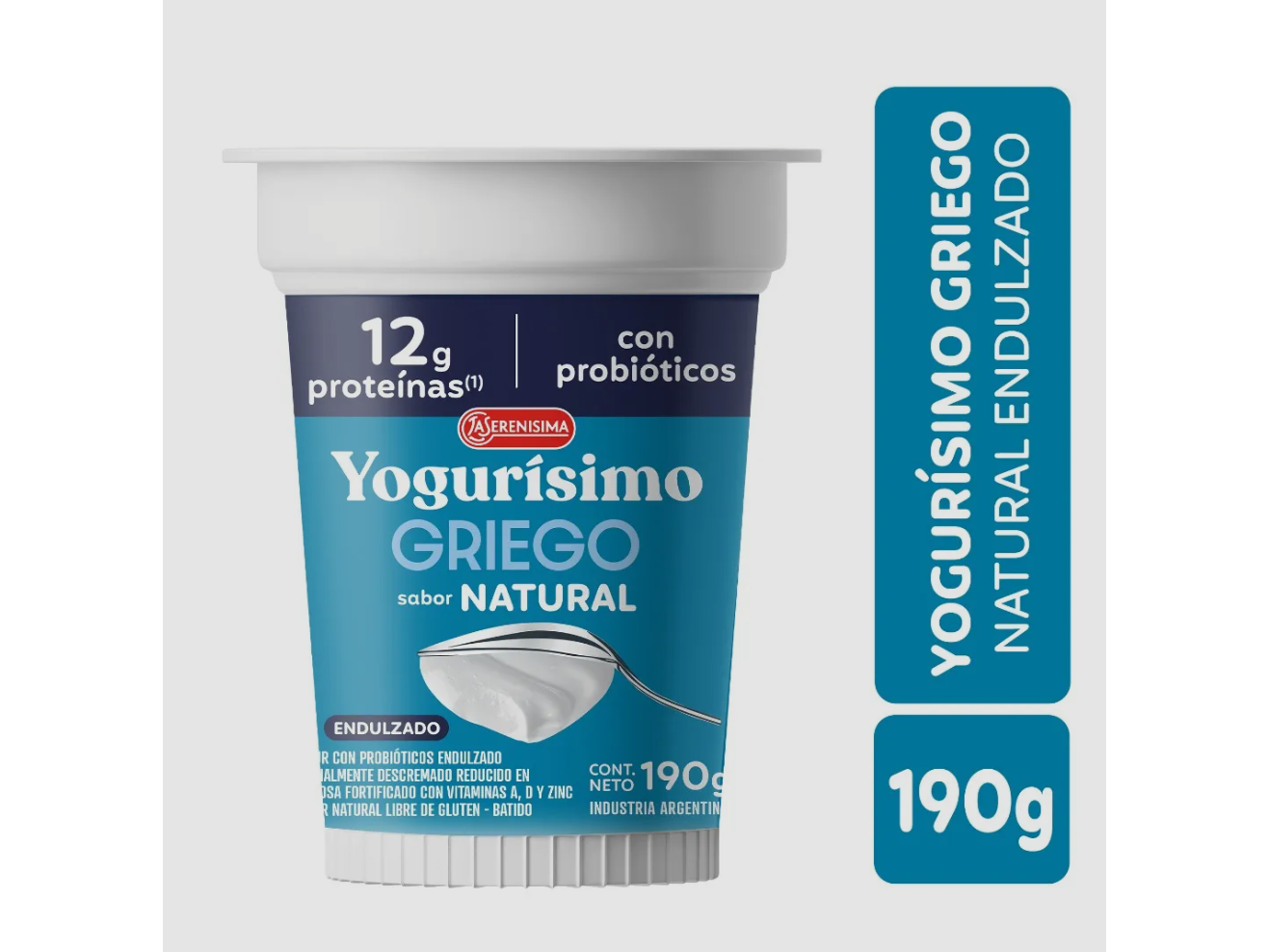 Yogurisomo Griego Natural ( Endulzado) 190G