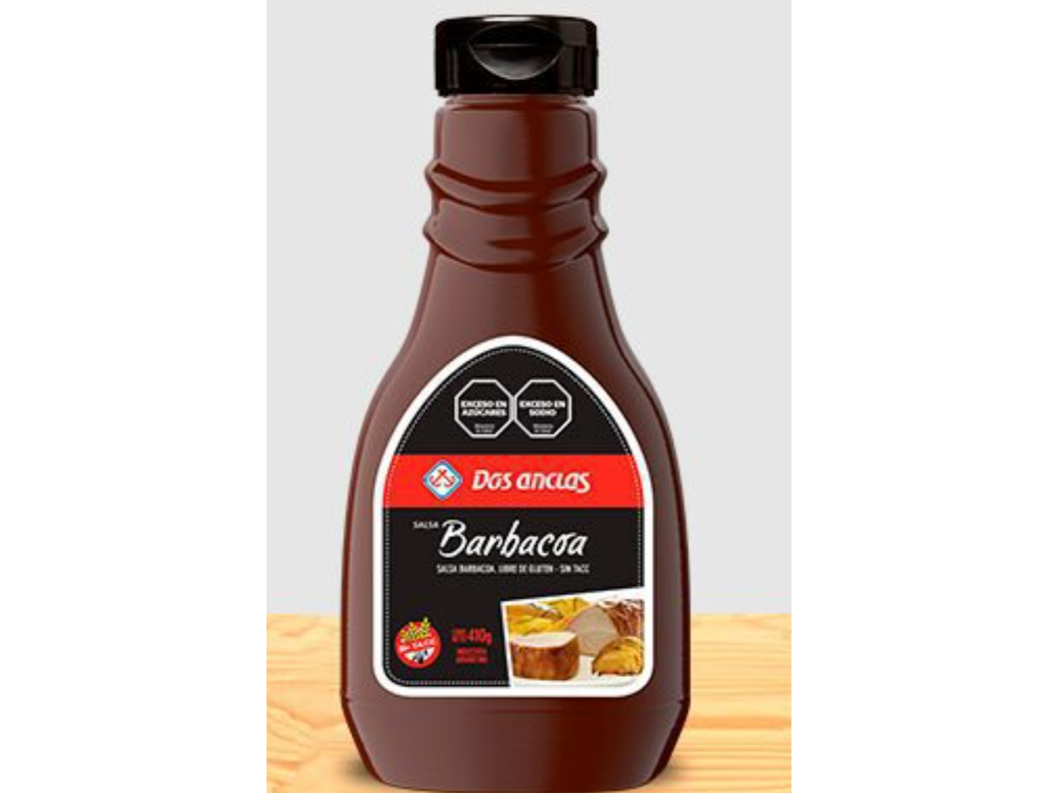 Salsa Barbacoa Dos Anclas 410g Sin Gluten
