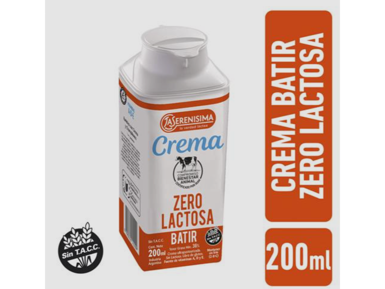 Crema Zero Lactosa 200 ml
