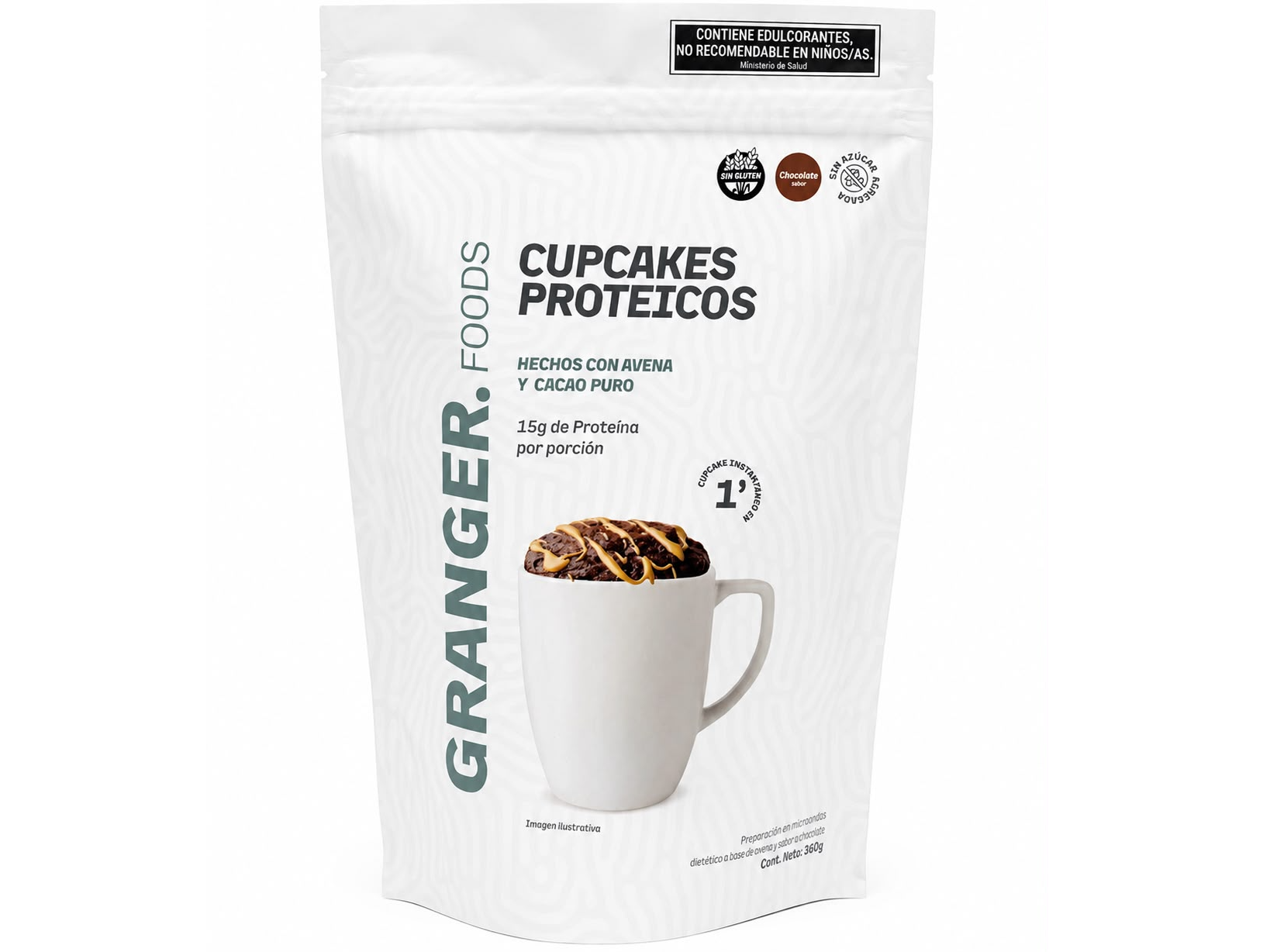 Cupcakes Proteicos "Granger" - 360grs Sabor Chocolate
