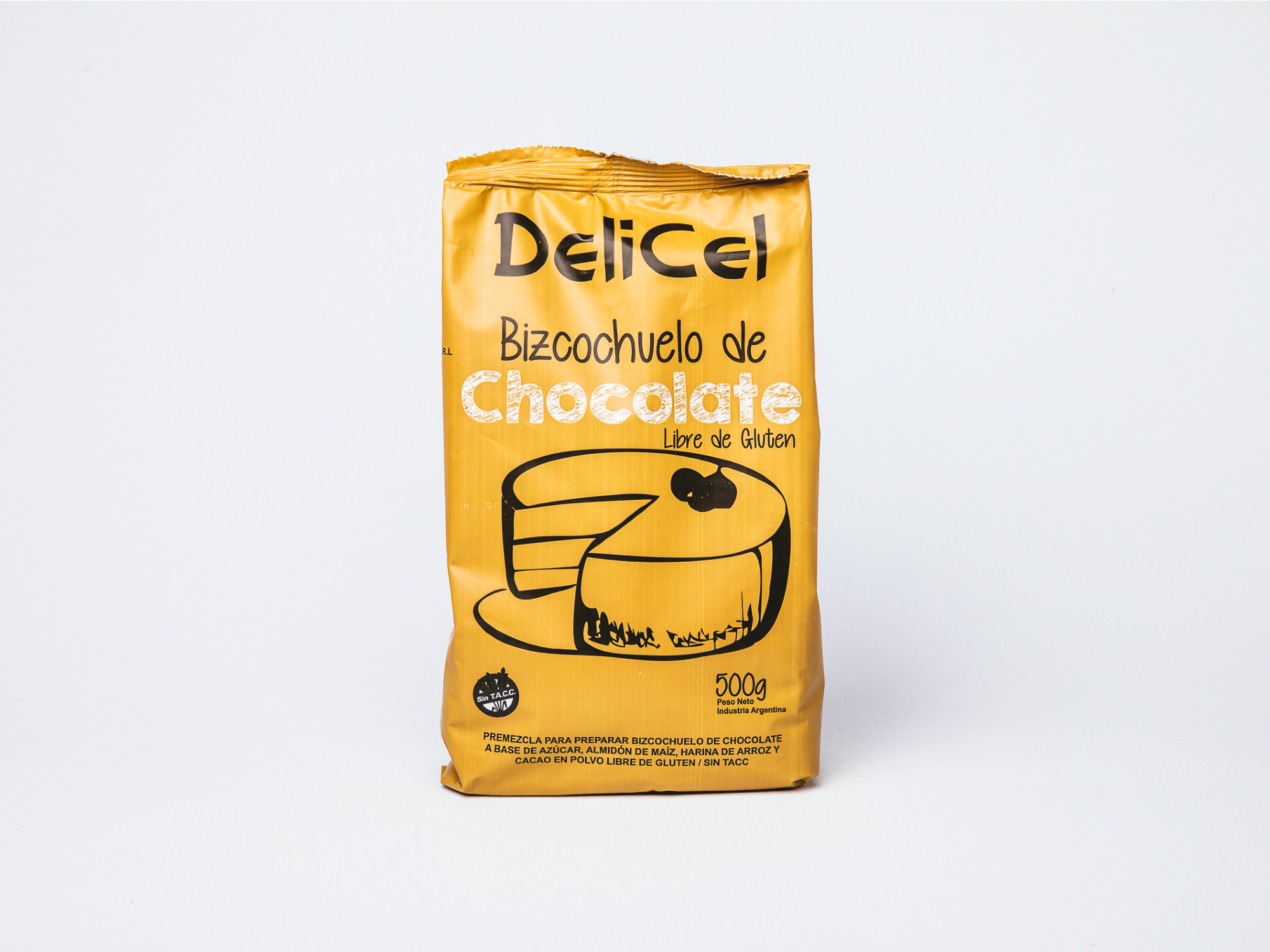 Premezcla Delicel SIN TACC - Bizcochuelo chocolate 500 grs