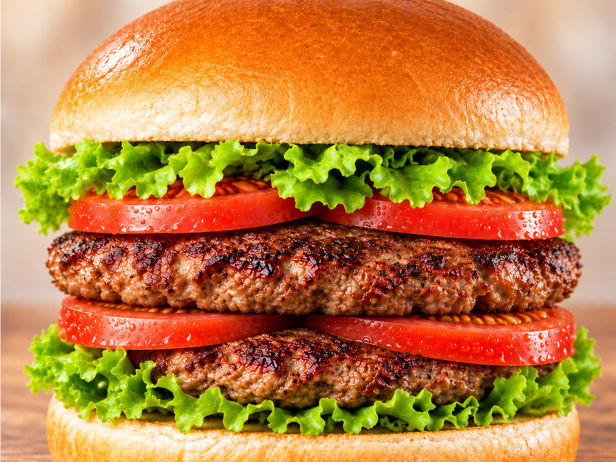 Hamburguesa doble común