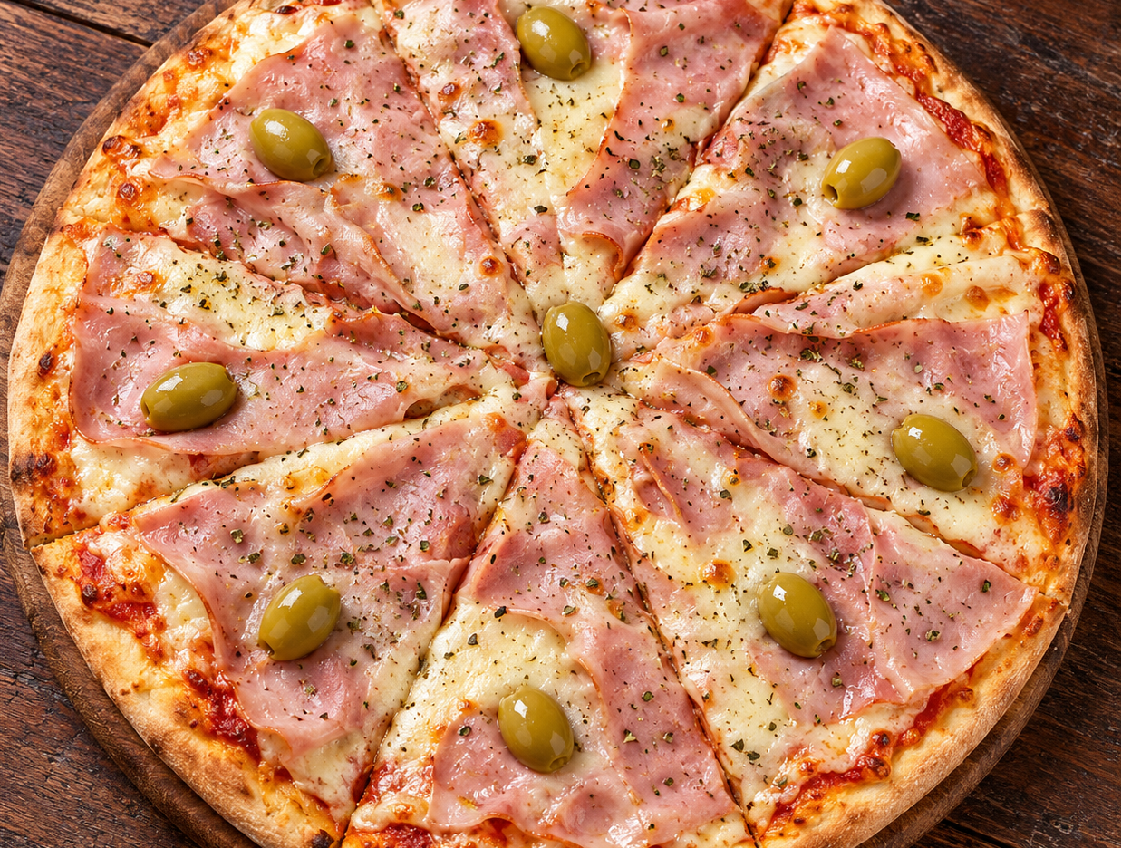 Pizza de jamón