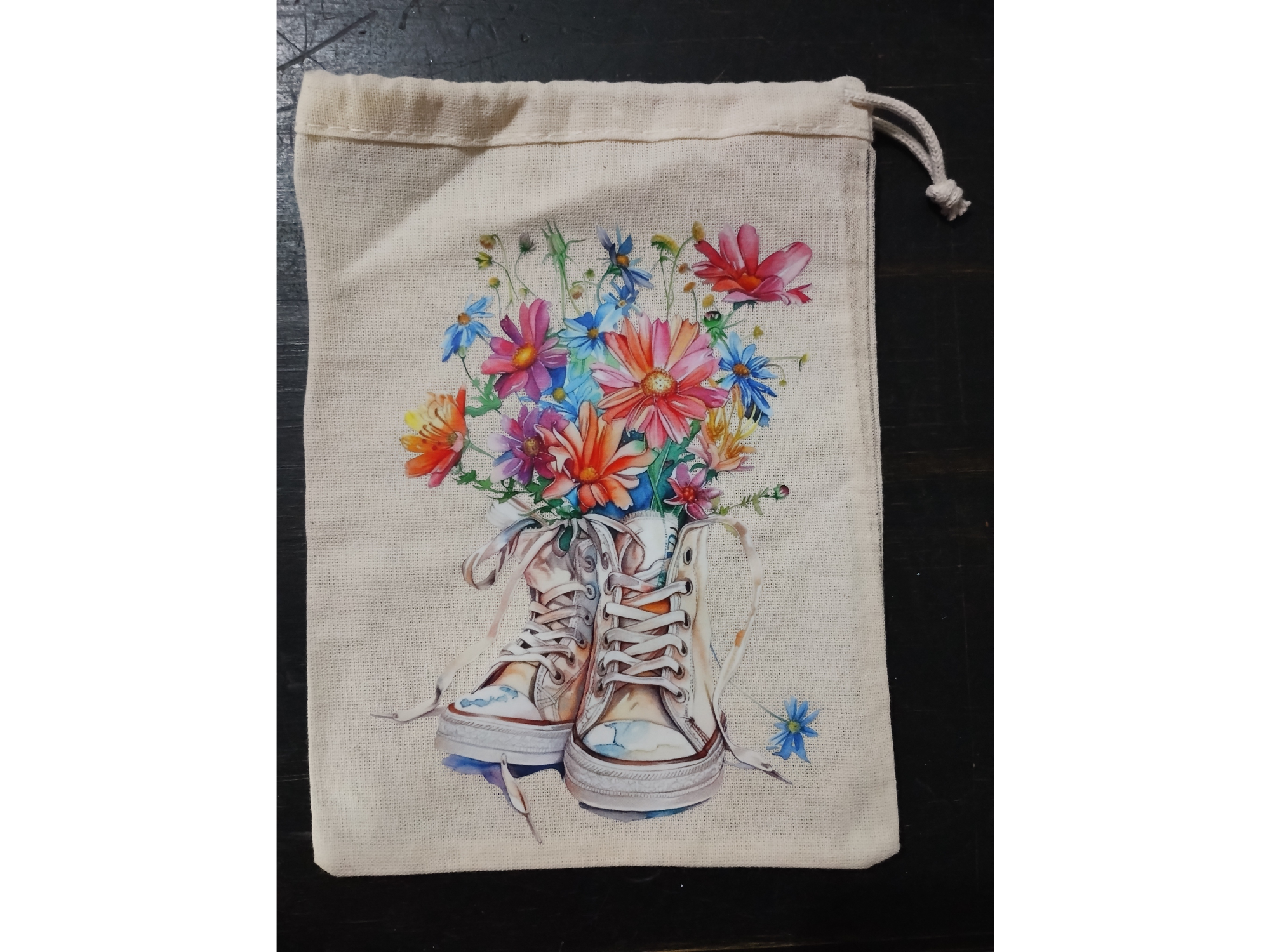 Bolsa de lienzo estampada 12*15cm de ELI FABRIK