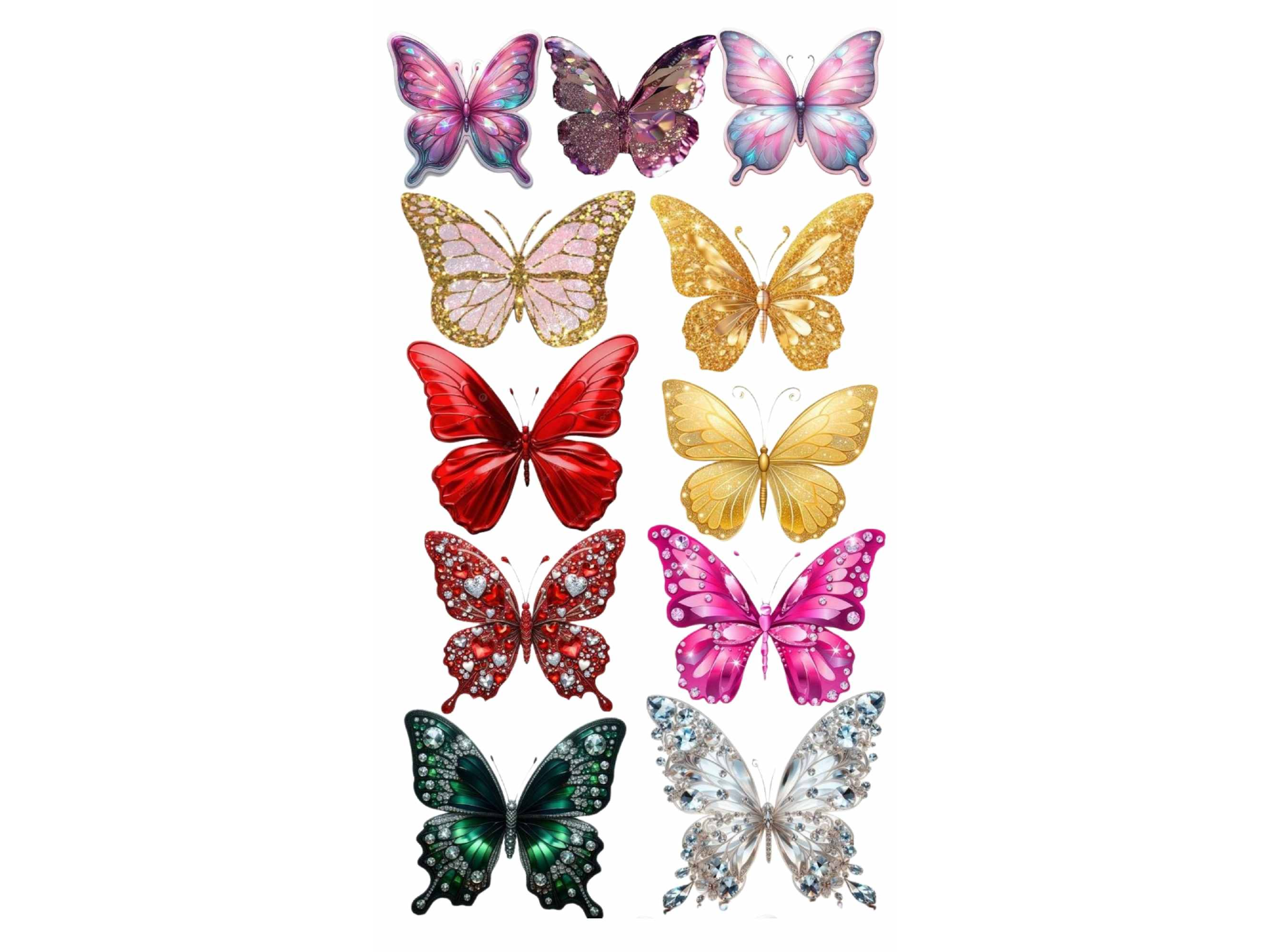 MARIPOSAS DISTINTOS COLORES (ROSAS) COD.306