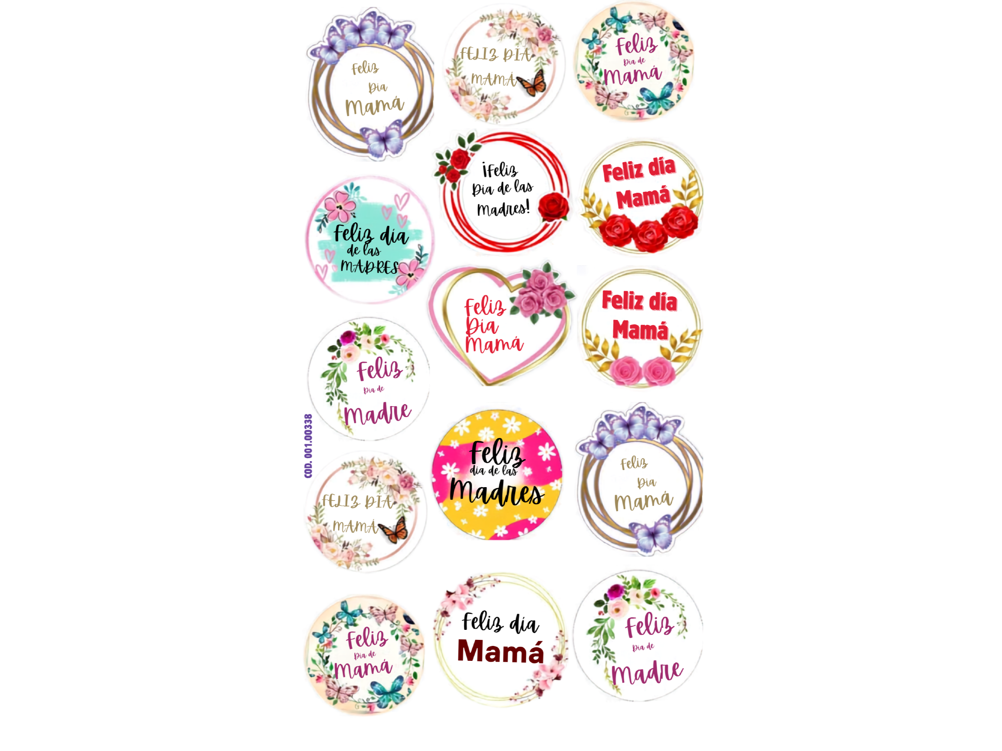 DIA DE LA MADRE CIRCULAR X15 COD.338