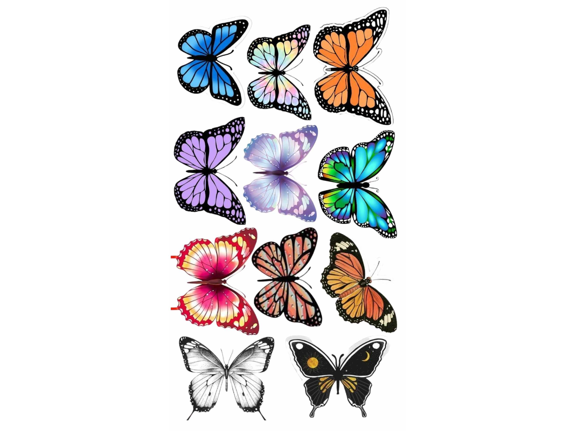 MARIPOSAS DE COLORES x11 COD.309