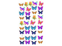 MARIPOSAS COLORIDAS CHICAS COD.315