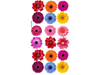 MARIPOSAS FLORES PETALOS COLORES VARIOSX18 COD. 320