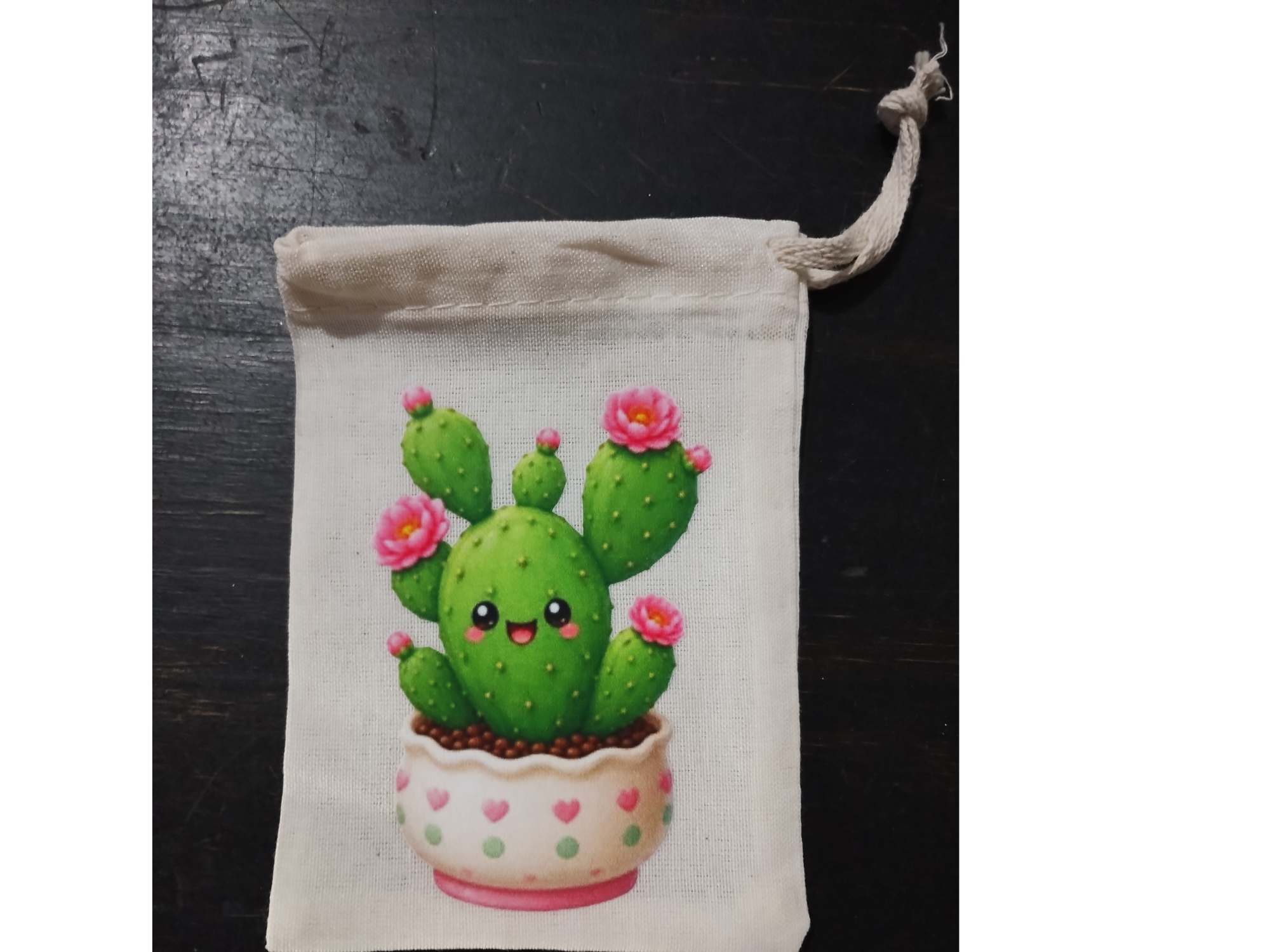 Bolsa de lienzo estampada 9x12cm de ELI FABRIK