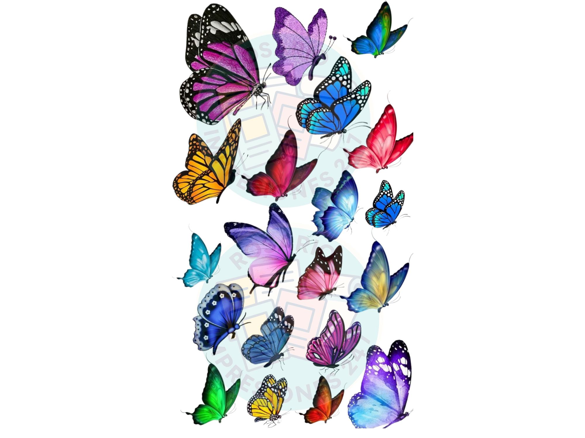 MARIPOSAS EN VUELO DE COLORES COD.199