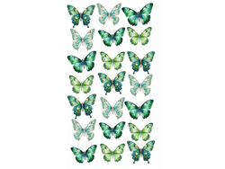 MARIPOSAS CHICAS TONOS VERDES X21 COD.304