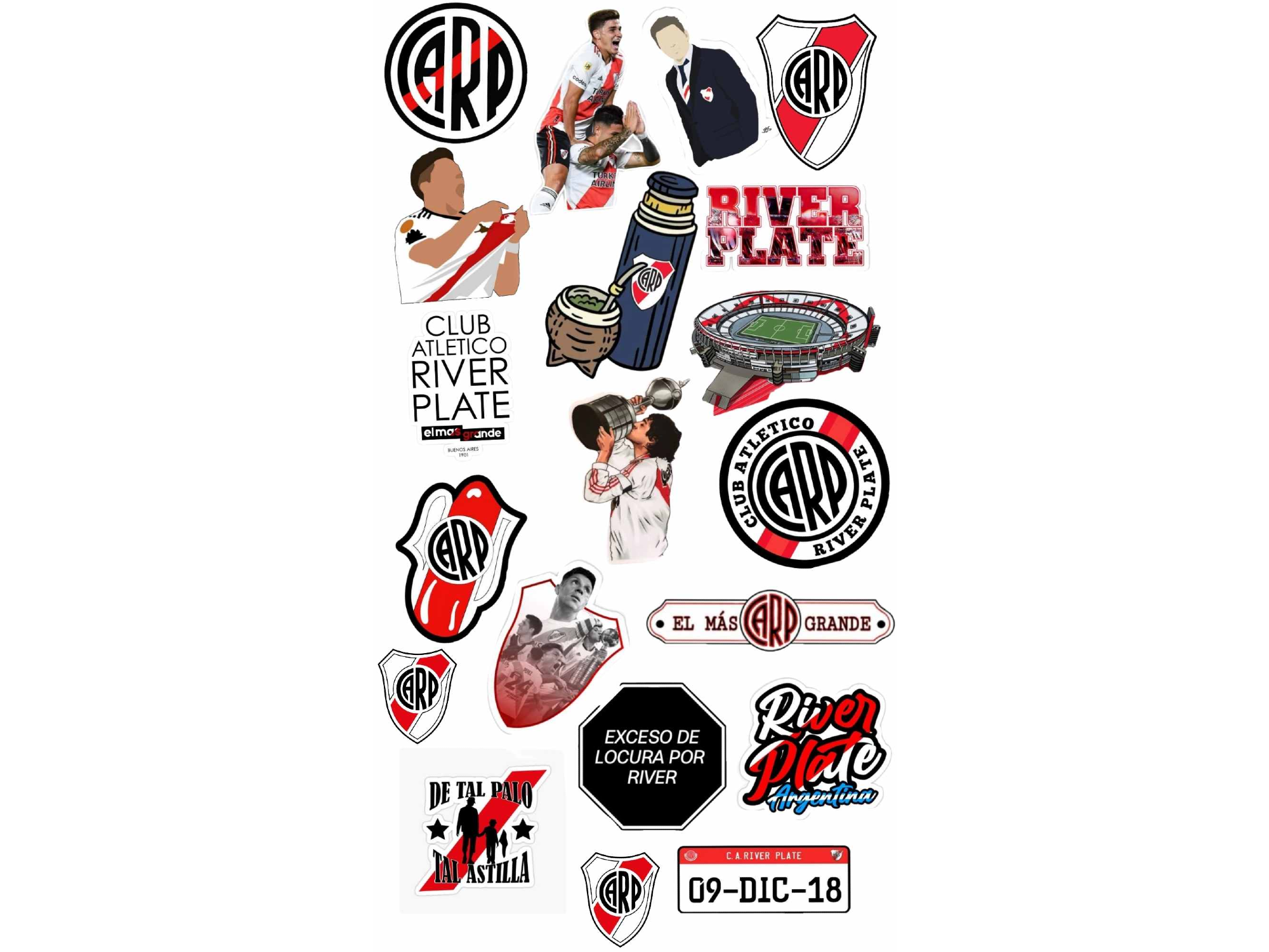 RIVER MEDIANOS SURTIDOS (CIRCULO Y ESCUDO) COD.87