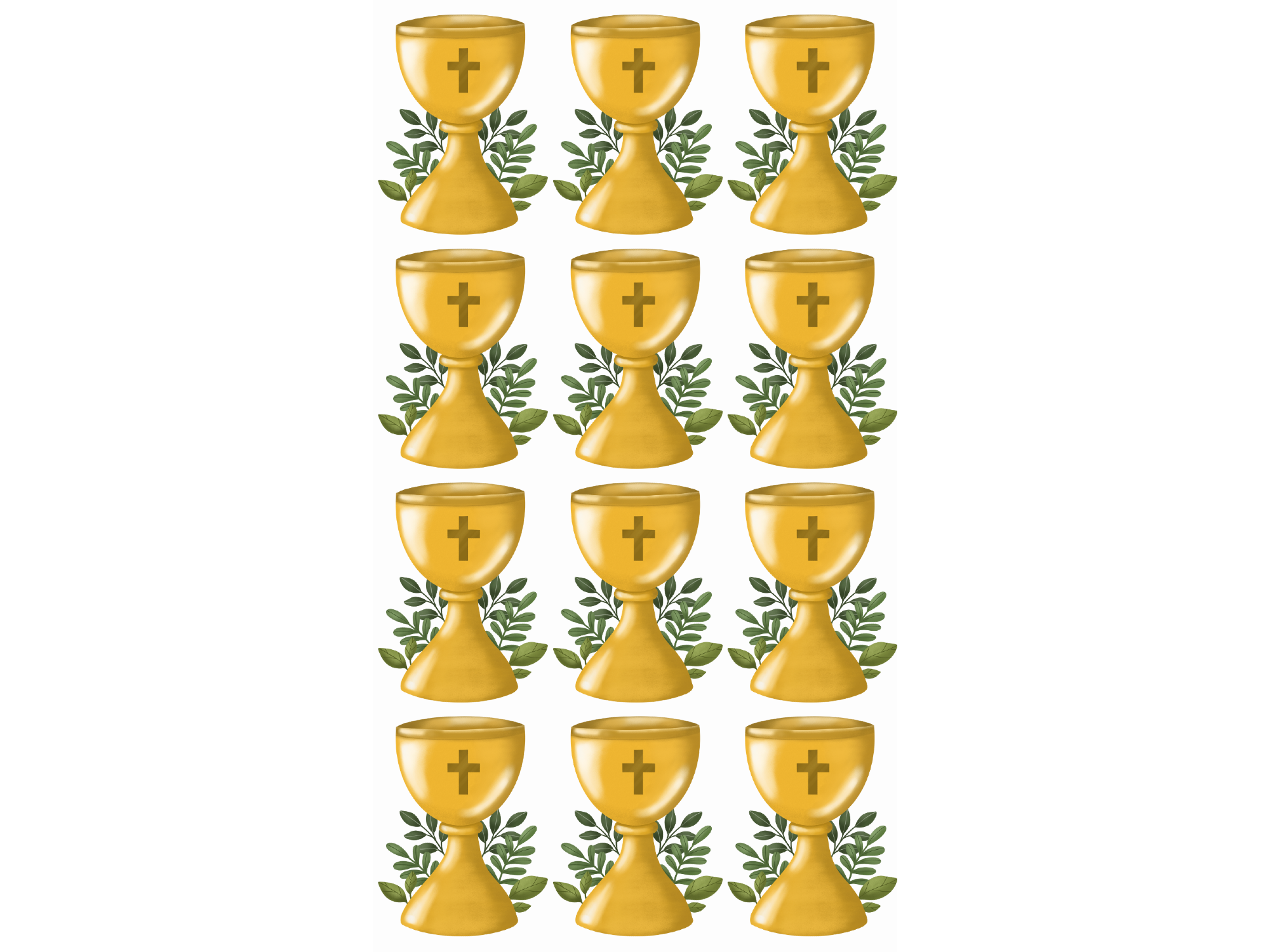 COMUNION CALIZ X 12 (4,8CM DE ALTO) COD.370