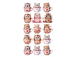 GATITOS EN TAZA X15 COD.210
