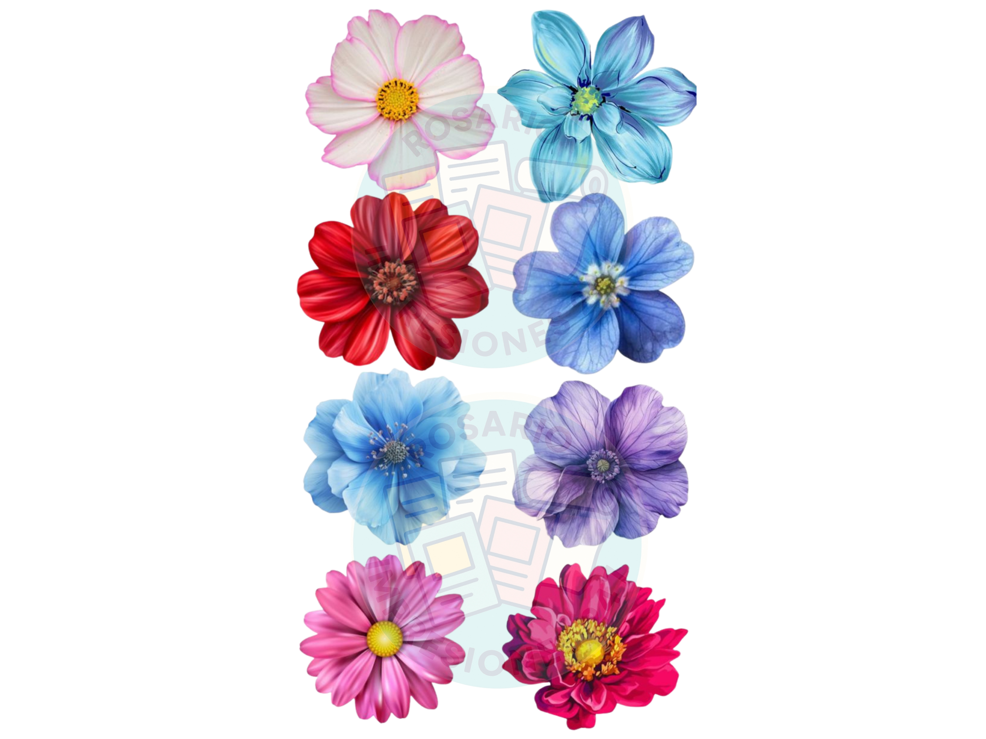 FLORES DE COLORES X 8 COD.149