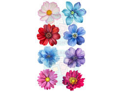 FLORES DE COLORES X 8 COD.149