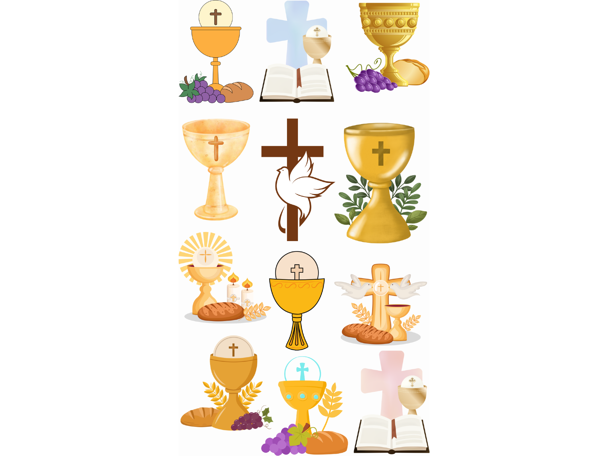 COMUNION CALIZ UVAS COD.366