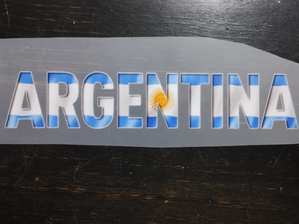PALABRA ARGENTINA 19CM X 3,5CM de ELI FABRIK