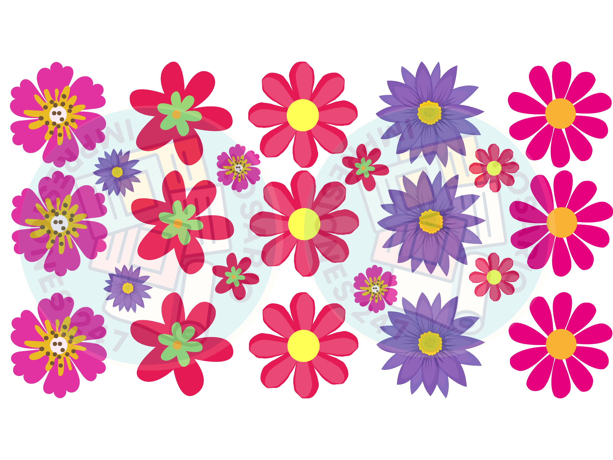 FLORES DE COLORES MEDIANAS Y CHICAS COD.227