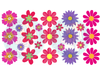 FLORES DE COLORES MEDIANAS Y CHICAS COD.227