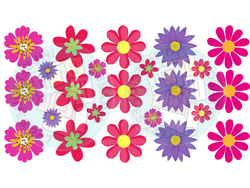 FLORES DE COLORES MEDIANAS Y CHICAS COD.227
