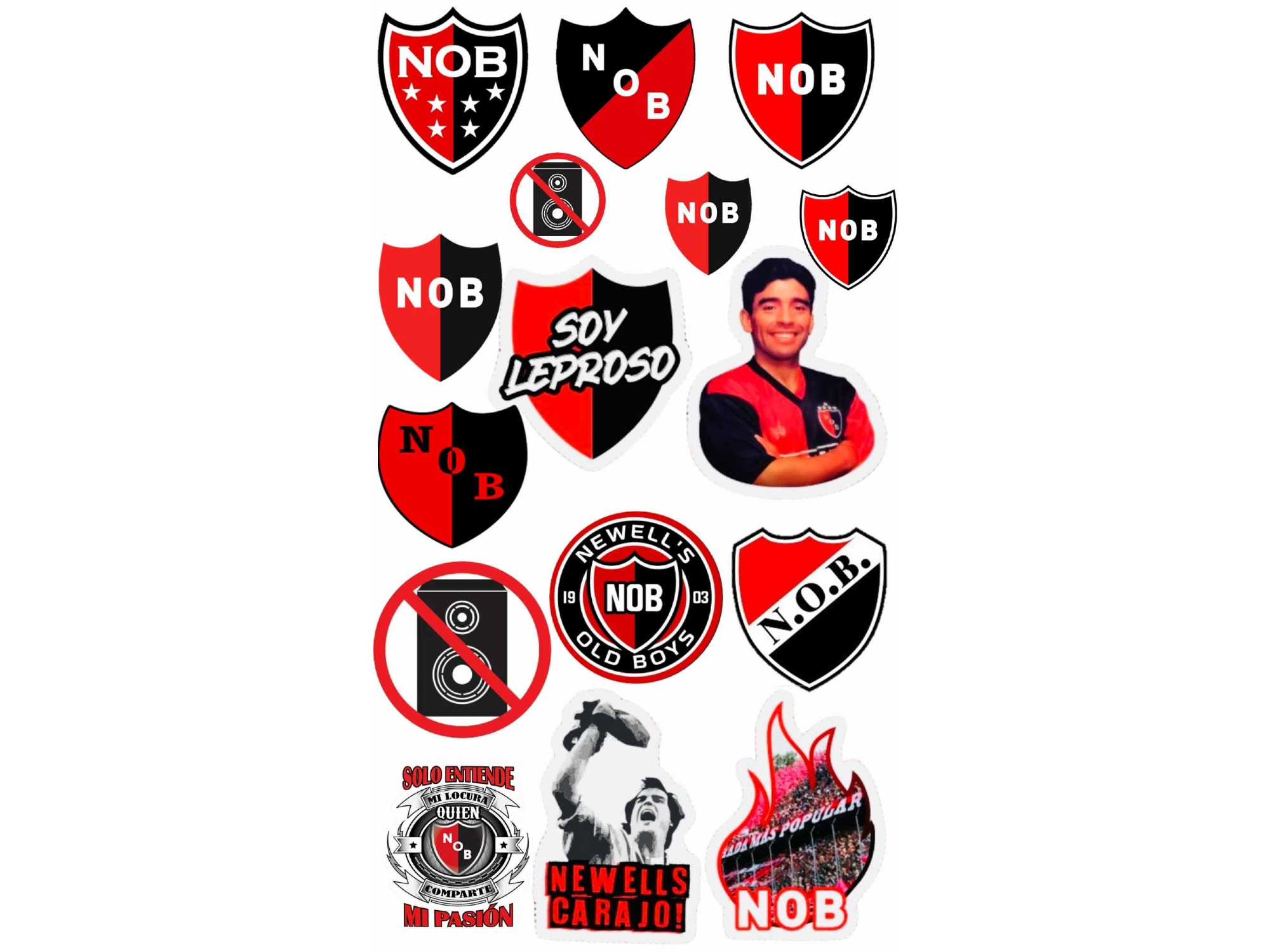 NEWELLS SURTIDO (MARADONA Y LLAMA) COD.262